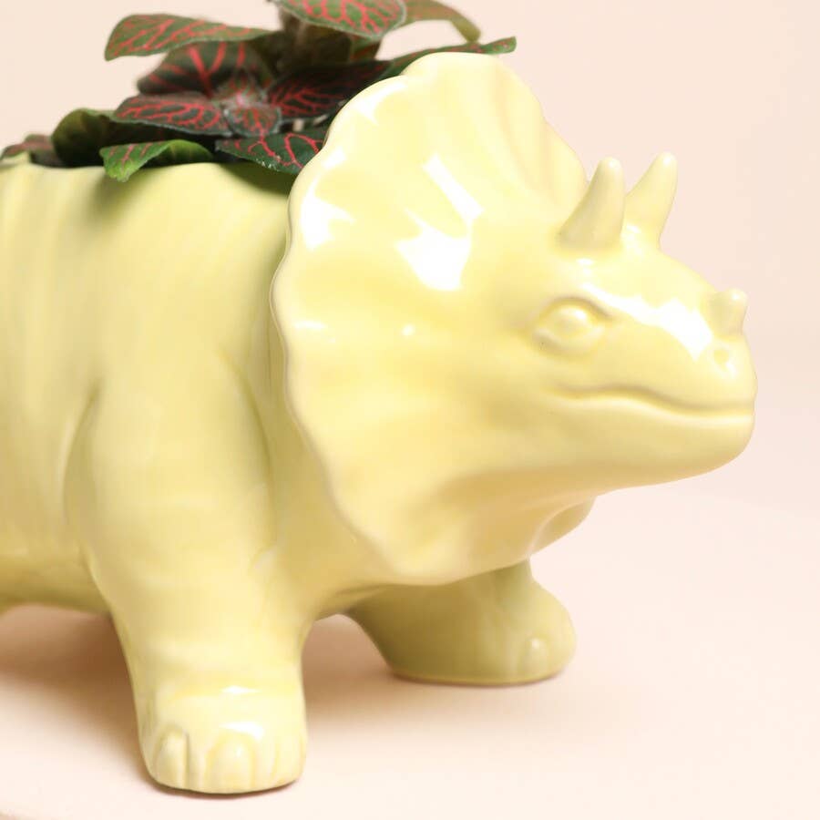 Dinosaur Planter Yellow