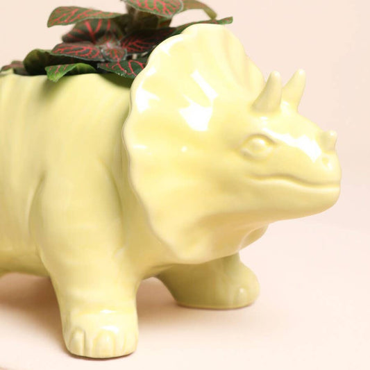 Dinosaur Planter Yellow