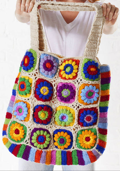 Crochet Rainbow Bag