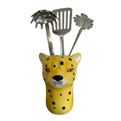 Ceramic Leopard Vase