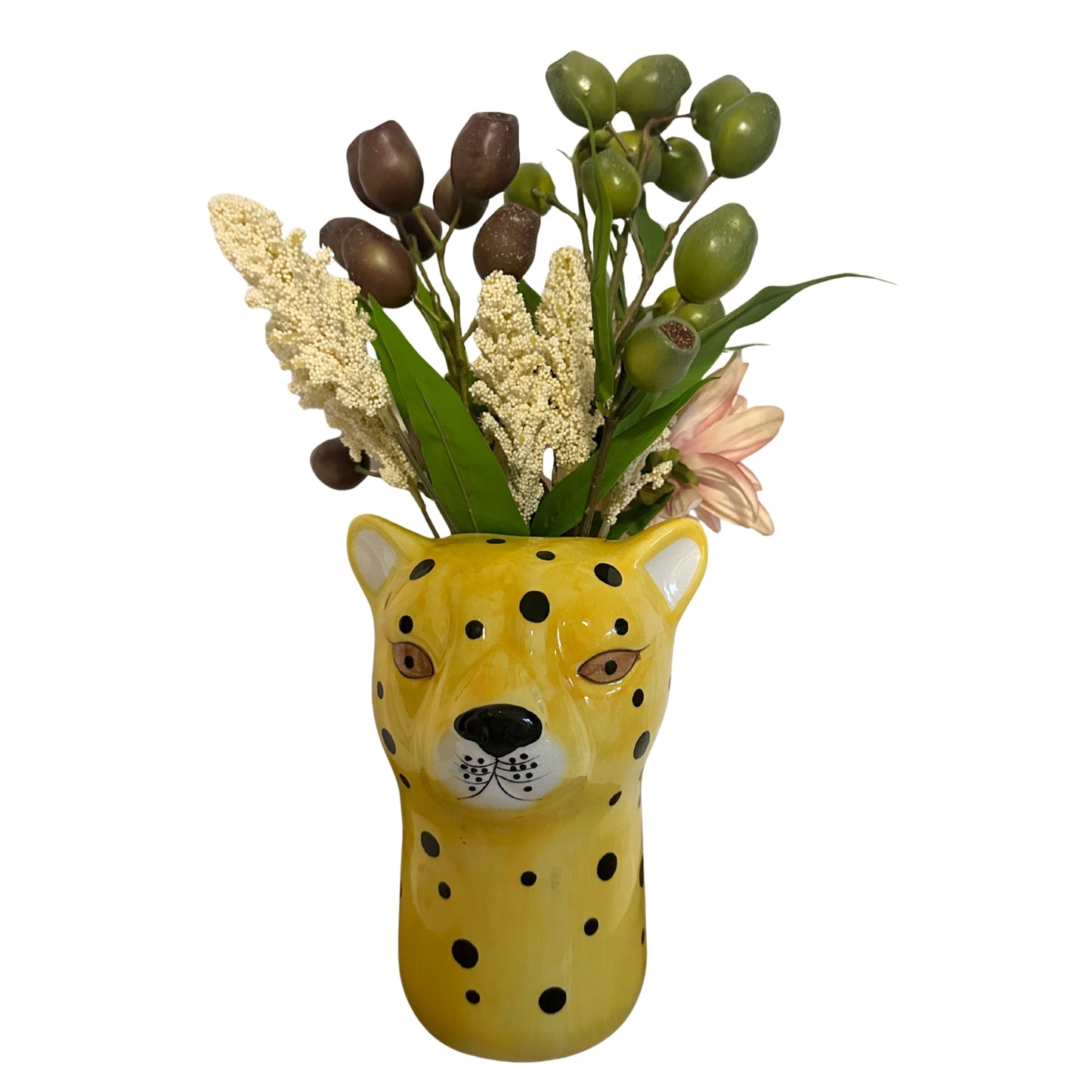 Ceramic Leopard Vase