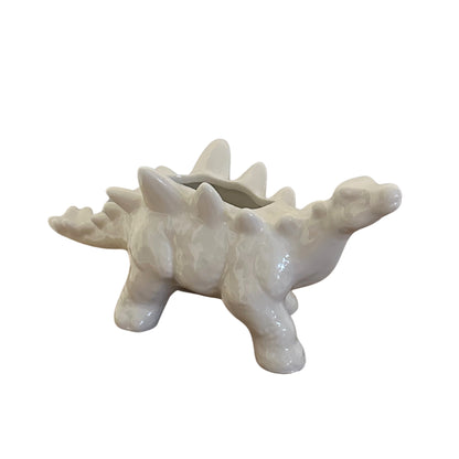 Dinosaur Planter White