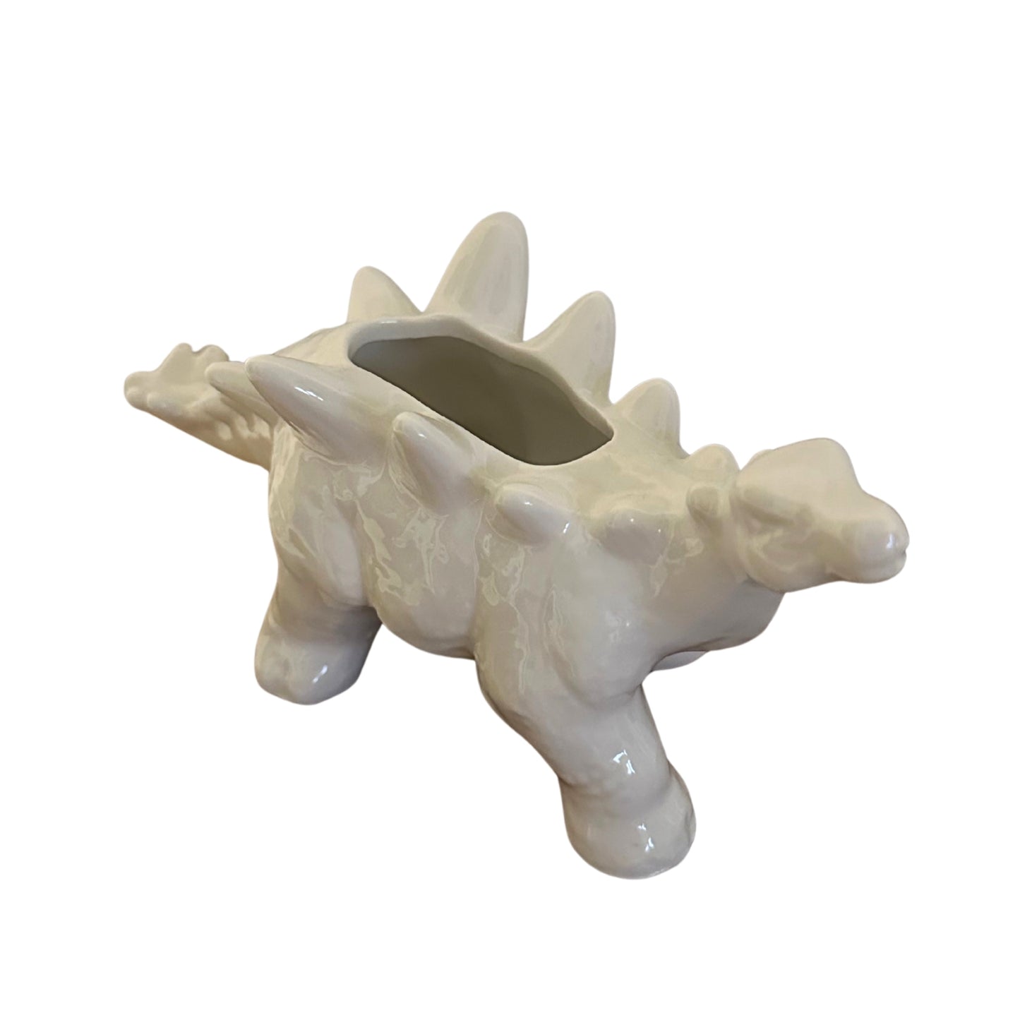 Dinosaur Planter White