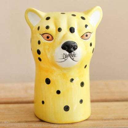 Ceramic Leopard Vase