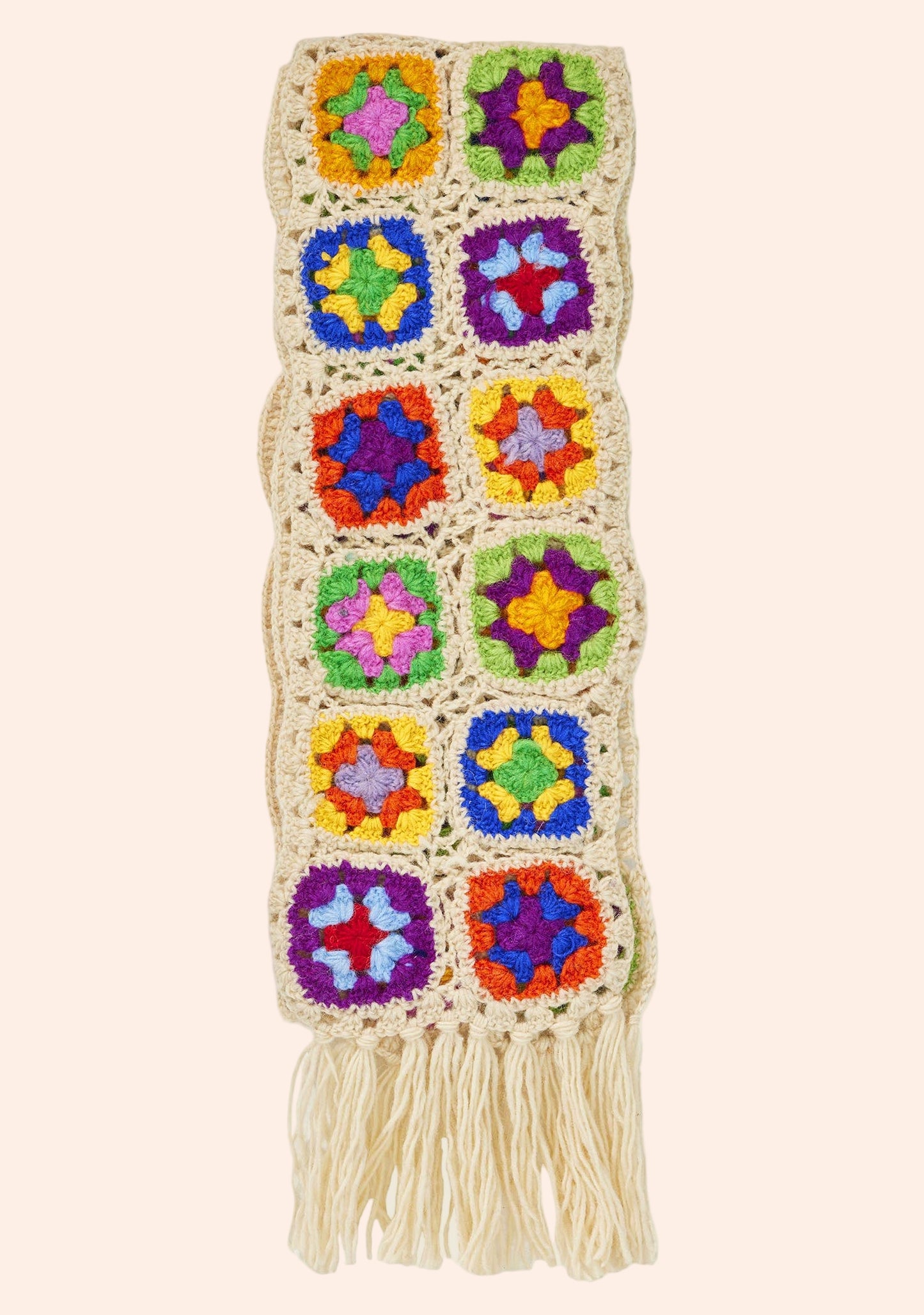 Crochet Rainbow Scarf