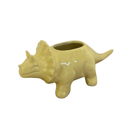 Dinosaur Planter Yellow