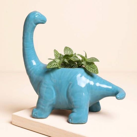 Dinosaur Planter Teal
