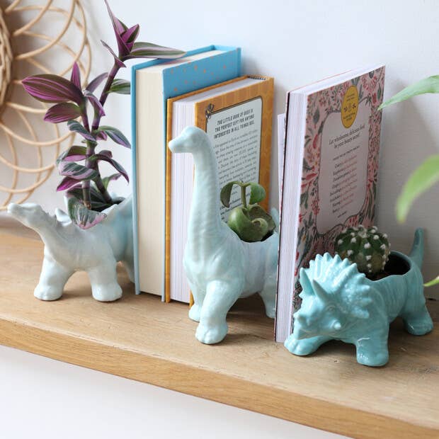 Dinosaur Planter White