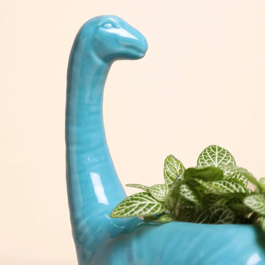 Dinosaur Planter Teal