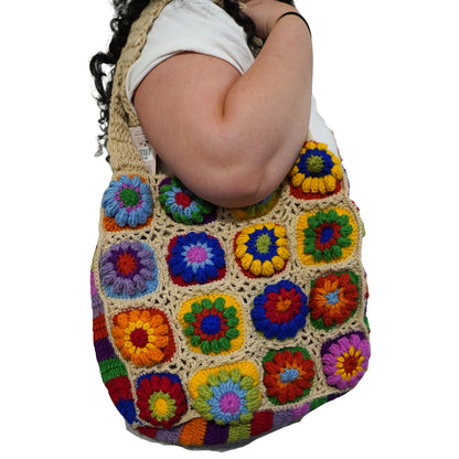 Crochet Rainbow Bag