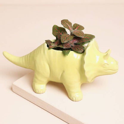 Dinosaur Planter Yellow
