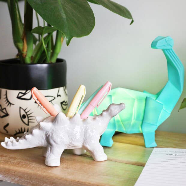 Dinosaur Planter White